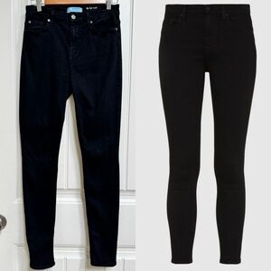 7 For All Mankind b (air) High Waist Skinny Jean in Black. Size 29